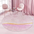 Tapis de Salon - YSINOBEAR - Rond - Intérieur - Tapis Moderne Design Doux - Rose