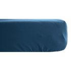 Drap housse Palace pur coton teint lavé 63 fils/cm² Vent du sud - Palace Marine - 140 x 190 cm bonnet de 35 cm