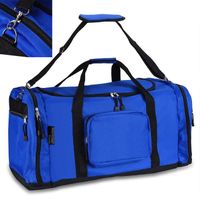 MONZANA® Sac de voyage - Sac de Sport Bleu 90L Fitness Football Transport Bandoulière amovible Réglable Weekender Duffelbag