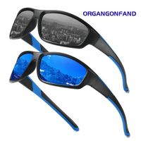 2 paires de lunettes de soleil polarisées pour homme et femme -   Lunettes de conduite pour sports de plein air -gris + bleu foncé