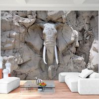Runa art Papier Peint Intissé Tapisserie Elephant Africa 352x250 cm (8,8 M2) - 8 Bandes Faciles à Coller 9398011a
