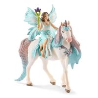 Coffret de Figurines Fée Eyela avec Jouet Licorne de Princesse - Princesse Volante avec Figurine Licorne et Baguette Magique -