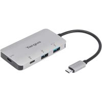 Targus Hub USB a 2 ports USB-A + 2 ports USB-C, Adaptateur USB compatible avec Windows, MacOS et Chrome OS, Station d'accueil