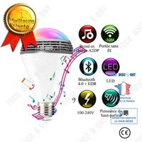 TD® Creative Smart Bluetooth Haut-parleur Ampoule Télécommande Colorée Couleur APP Musique Sans Fil Musique LED Son Ampoule