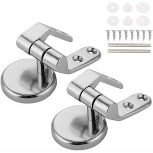 Kit Fixation Abattant WC - Vis Siège Toilette Avec Écrous Caoutchouc Et Acier Inoxydable