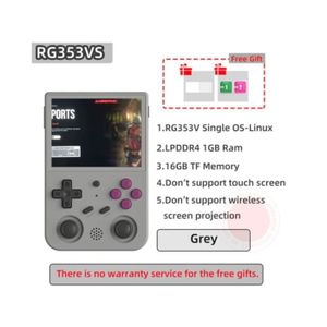 CONSOLE PSP 16G no card - Rg353vs gris - Console de jeu vidéo 