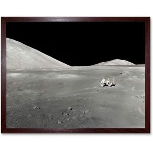AFFICHE - POSTER Space Nasa Astronauts Snapshot Moon Surface Art Pr