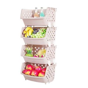 Pomme De Terre Caisse Panier de fruits avec roulettes rangement caisse légumes Boîte pin