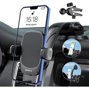 Support Téléphone Smartphone GSM GPS Voiture Pince Ventouse Auto Main Libre  - Cdiscount Téléphonie