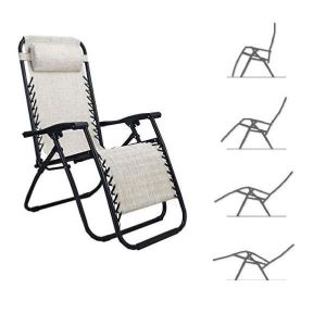 Hespéride Fauteuil Relax De Jardin Pliable Milos 3 Positions - Taupe