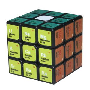 TABLE JOUET D'ACTIVITÉ minifinker Cube de tableau périodique des éléments chimiques Cube multifonctionnel d'éléments chimiques, jeux d'activite Blanc