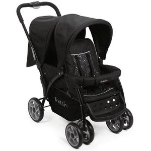 POUSSETTE  TROTTINE Poussette double TWINBI Noir Etoile