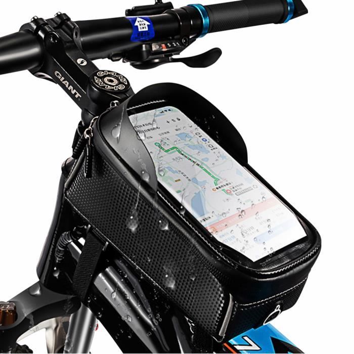 Sacoche Vélo Téléphone Étanche, Support Sac de Vélo Cadre avec Ecran  Tactile Sensible Guidon Pochette Vélo VTT pour 6.7 Smartphone - Cdiscount