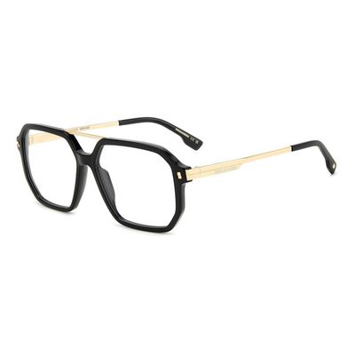 Lunettes De Vue Dsquared2 D2 0111 JDJ - Monture Vert Corne 52/20/145 Pour Homme - Neuf Avec étiquettes