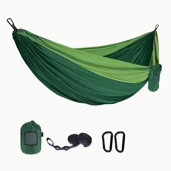 Hamac D'extérieur élastique Et Léger, Lit Suspendu à Un Arbre Balancoire Couchage Voyage Camping Pique Nique 94353304