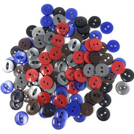 Lot De 100 Boutons Vides 75mm - Insignes Ronds Métal Pour Machine à Coudre