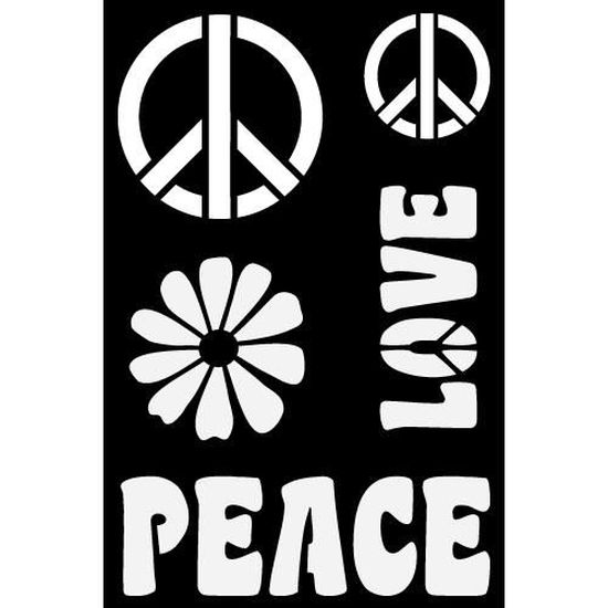 Pochoir adhésif Peace