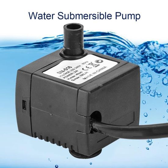 25w 1600l / h Pompe à eau submersible Mini pompe à fontaine avec