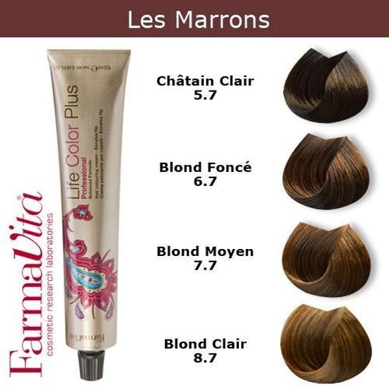 Coloration Cheveux Farmavita Tons Marrons Blond Moyen Marron 7 7 Cdiscount Au Quotidien