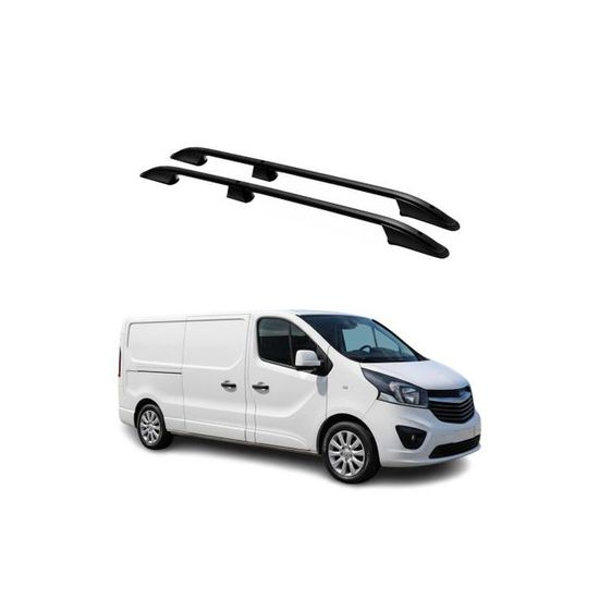 Barres De Toit Aluminium Chromé Pour Renault Trafic 3 Court L1 (2014+) – Rails De Toit Robustes Et Aérodynamiques Pour Coffre, Porte-vélos Ou Bagages
