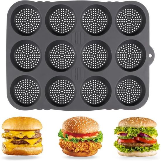 Set di piatti per hamburger, simpatici piatti impilabili in ceramica a forma di hamburger con piatti, piatti, ciotole, vassoio unico per hamburger, regalo per gli amanti degli hamburger