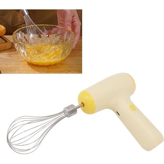 Batteur électrique Main VIYSPNV 500W - 5 Vitesses, 4 Fouets + 2 Crochets Pétrisseurs, Fonction Turbo