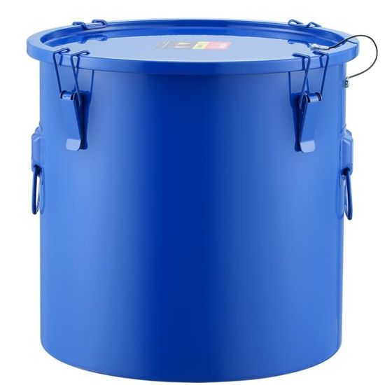 Seau à Graisse Inox 6L Avec Couvercle - Récipient Anti-Fuite Pour Friteuse, Lait Ou Vin