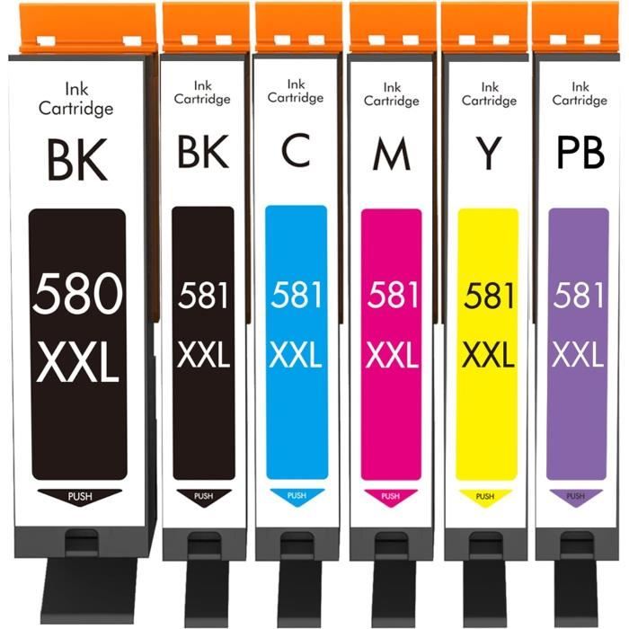 Kompatible Druckerpatronen Für Canon PGI-580 CLI-581XXL – 5er-Pack, Multipack Für Viele Pixma-Modelle