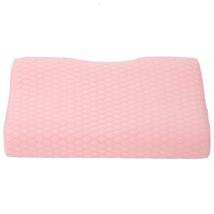 AYNEFY Oreiller en mousse viscoélastique Oreiller de mémoire de soins de la colonne cervicale adulte Oreiller en mousse à