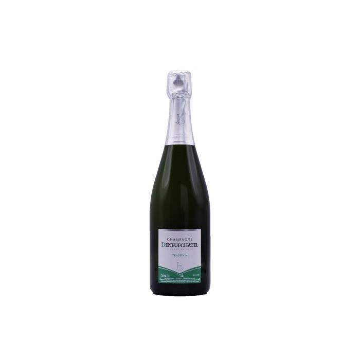 6 bouteilles CHAMPAGNE BRUT TRADITION 75CL Maison DENEUFCHATEL