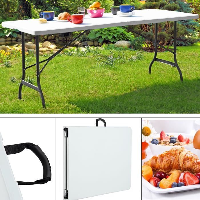 Table de camping pliable - Table pliante Camping Jardin Terrasse Buffet