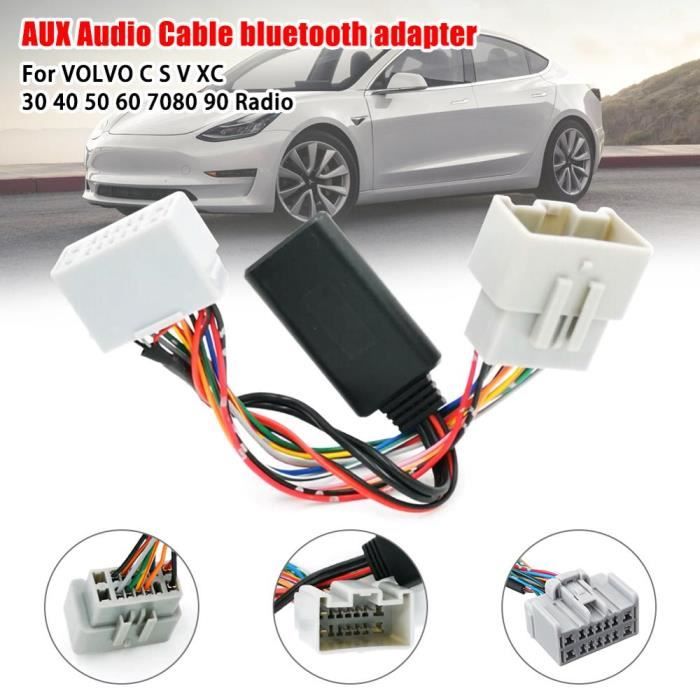Voiture Récepteur Audio AUX IN Adaptateur Bluetooth pour Volvo C30 C70 S40 S60 S70 S80 V40 V50 V70 XC70 XC90 Récepteur - Type ABS