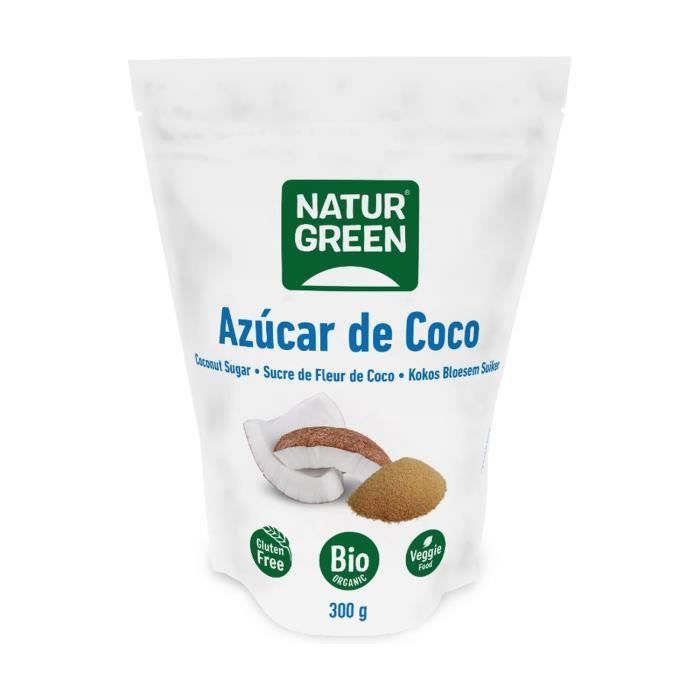 NATURGREEN Sucre de noix de coco biologique 300 g