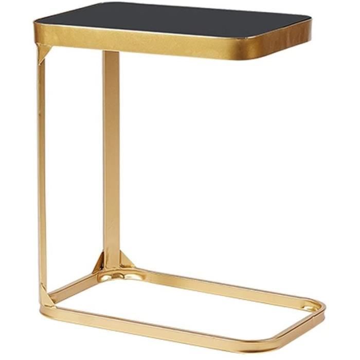 Tables basses zlw-shop Table Basse Nordic Minimalist Table Basse en Verre trempé Chambre Chambre Petite Table Fer forg&ea182