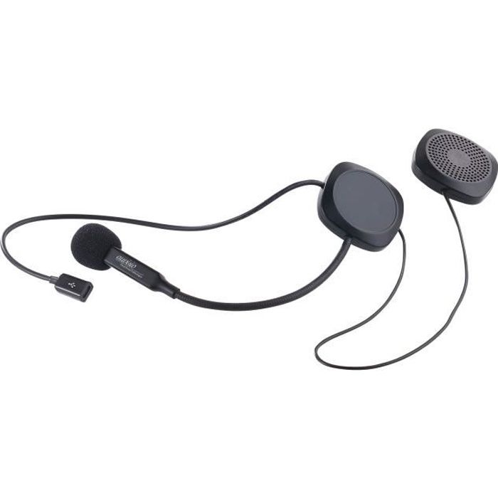 Micro-casque stéréo et bluetooth pour casque moto / ski