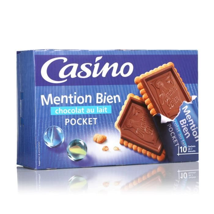 Mention Bien Biscuits tablette chocolat au lait - 250 g