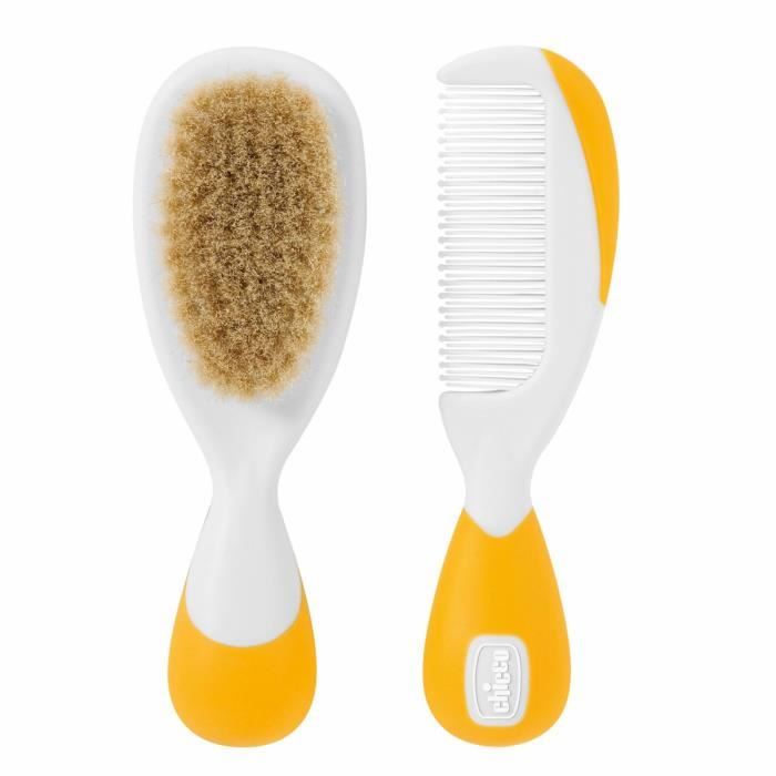 Chicco Brosse et Peigne Orange 2 pièces