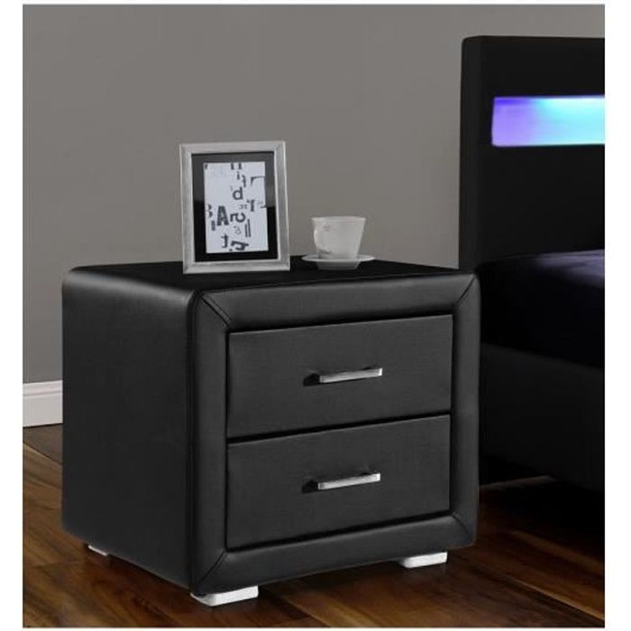 CHEVET LOLA - 49 X 37 X 44.5 CM - NOIR