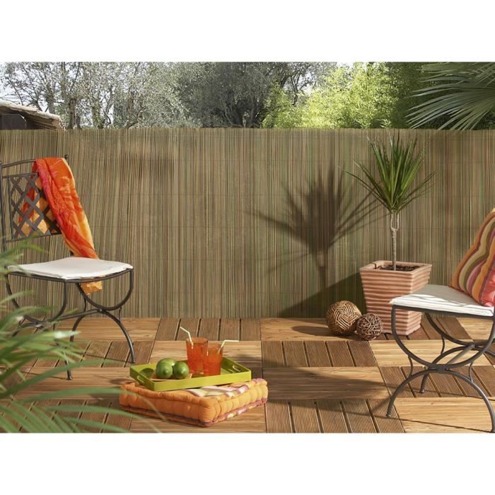Brise vue en roseau synthétique 85% occultant 1 x 3 m EXEL REED