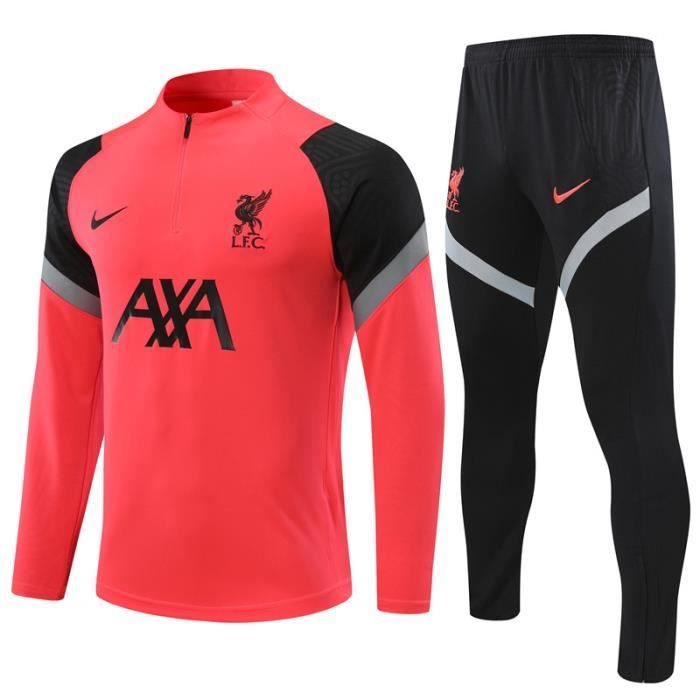 Survêtement Foot Homme Liverpool,Maillot Foot Enfants Garçon Homme 2021 Survêtement Foot Maillot de Foot,Haut et Pantalon