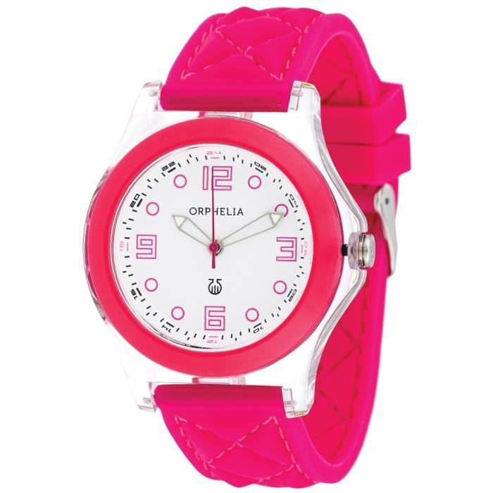 Orphelia - OR22172817 - Montre Femme - Quartz Analogique - Bracelet Silicone rose