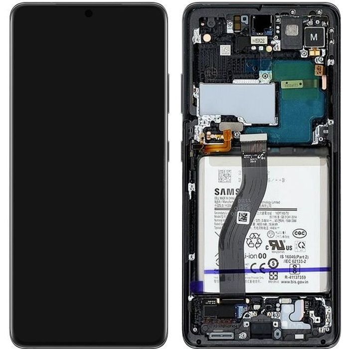 Bloc Complet Galaxy S21 Ultra Écran LCD Vitre Tactile Original Samsung noir Noir