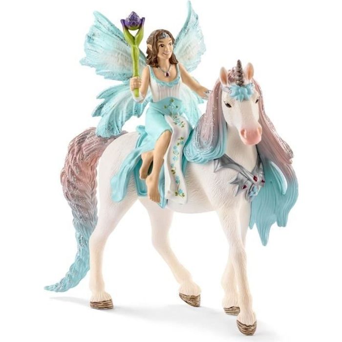 SCHLEICH - Figurine 70569 Fée Eyela avec licorne de princesse