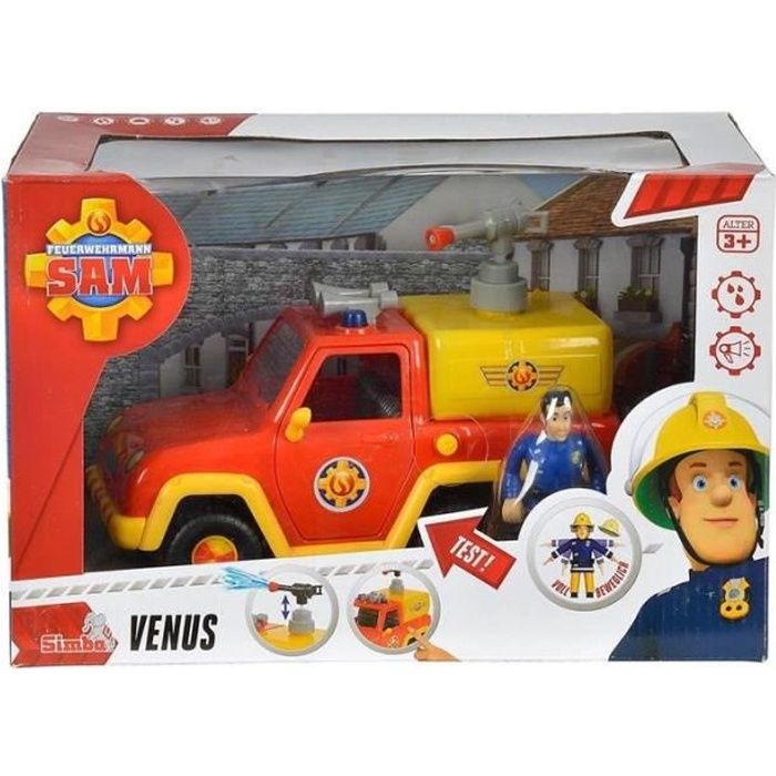 Simba Toys 109257656 Pompier Sam - La voiture de pompier Vénus