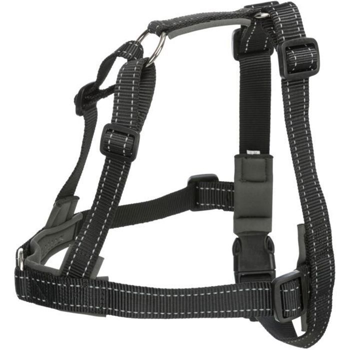 TRIXIE Harnais Lead'n'Walk Soft Taille M-L 55-90 cm Noir