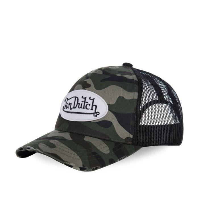 Von Dutch - Von Dutch Casquette Style Trucker Camouflage Blanc