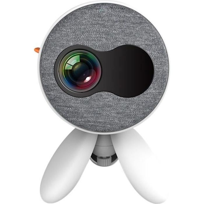 Mini Vidéoprojecteur LED 1400 Lumens Projecteur Vidéo Portable Blanc YONIS