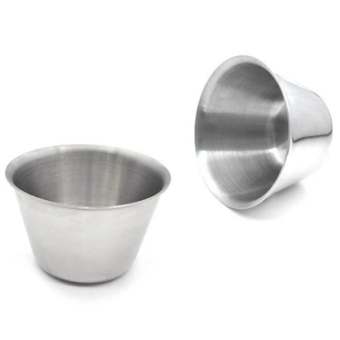 DZ26381-Moule à Pudding en acier inoxydable, 4 pièces, à gelée, à gâteau, à pâtisserie, de style occidental, à tarte aux œufs