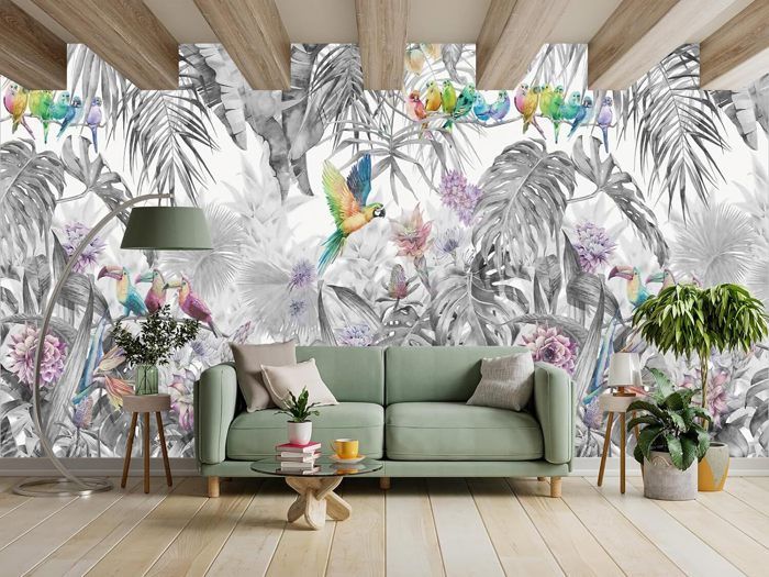 Papier‎ Peint‎ Panoramique‎ Plume‎ Blanche – Le Monde Du