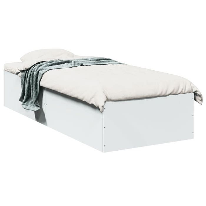 vidaXL Cadre de lit sans matelas blanc 90x190 cm 3281063
